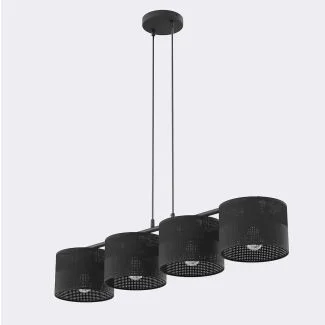 EMIBIG 1651/4 KARBON 4 BLACK LAMPA WISZĄCA