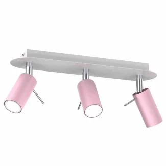 MILAGRO MLP7628 LAMPA SUFITOWA PRESTON PINK/WHITE 3X MINI GU10