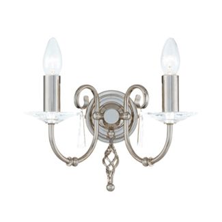 ELSTEAD AEGEAN AG2 POL NICKEL 2Lt Wall Light