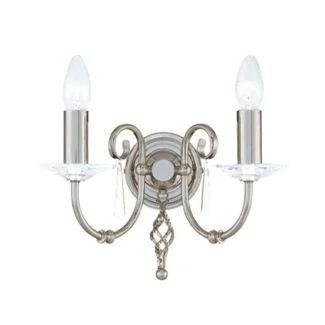 ELSTEAD AEGEAN AG2 POL NICKEL 2Lt Wall Light