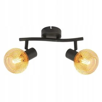 REALITY 830702-30 Loretto lampa sufitowa 2 płomienna czarna