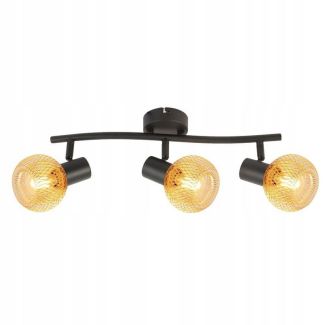 REALITY 830703-30 Loretto lampa sufitowa 3 płomienna czarna