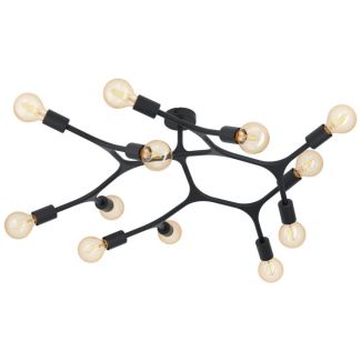 EGLO 98319 LAMPA BOCADELLA 1 OPRAWA SUFITOWA DL/12 E27 SCHWARZ BOCADELLA 1