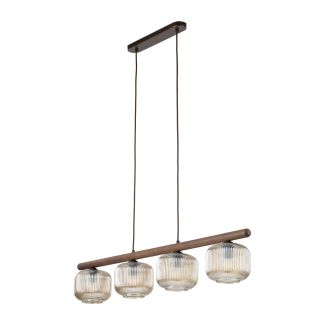 TK-LIGHTING 11070 SALVIA BROWN LAMPA WISZACA 4XE14
