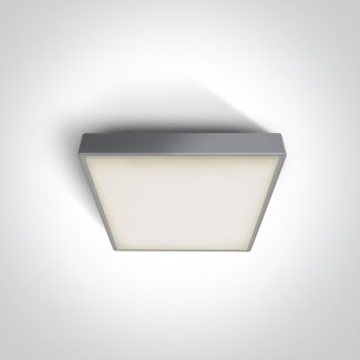ONE LIGHT 67282E/G Miladeza szary plafon E27 IP65 korpus ABS i klosz PC