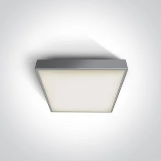 ONE LIGHT 67282E/G Miladeza szary plafon E27 IP65 korpus ABS i klosz PC