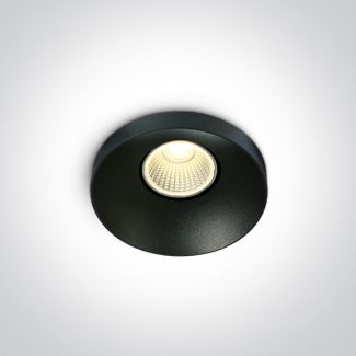 ONE LIGHT 10108R/B/W Skalia czarny wpust COB LED 3000K 8W