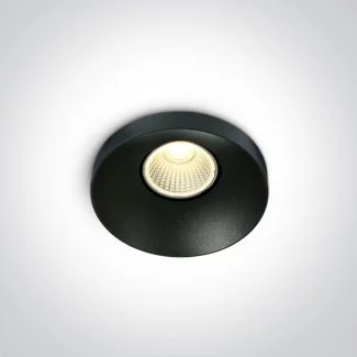 ONE LIGHT 10108R/B/W Skalia czarny wpust COB LED 3000K 8W