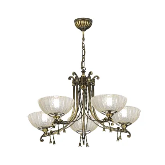 ANTIGO Lampa wisząca Granda 5 - Patyna połysk (810 mm) 8315