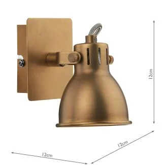 DAR IDA0775 IDAHO SWB GU10 NATURAL BRASS GU10 LED INC