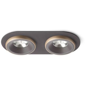 RENDL R13242 SHARM R II wpuszczana brązowa/perłowo-złota 230V LED 2x10W 24° 3000K