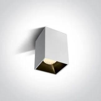 ONE LIGHT 12112ZA/W/W Sofades biała oprawa sufitowa COB LED 3000K 12W + czarny & mosiężnyawi