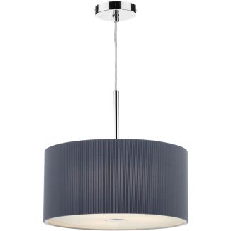 DAR ZAR1039 ZARAGOZA 3LT PENDANT 40CM GREY