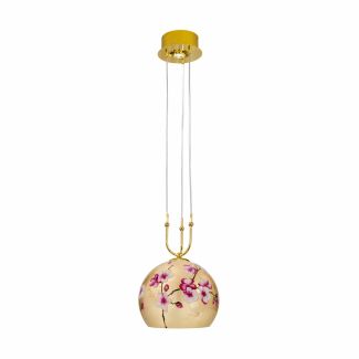 KOLARZ 0392.31+1M.3.PR.AU LUNA lampa wisząca złoto 24K
