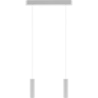 HELLUX 8520209 Lampa wisząca biała Madera 2 pł