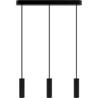 HELLUX 8520319 Lampa wisząca czarna Madera 3pł