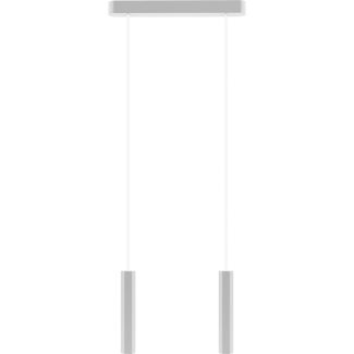 HELLUX 8521209 Madera Hexa lampa wisząca 2 pł biały