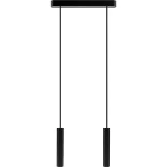 HELLUX 8521219 Madera Hexa lampa wisząca 2 pł czarny