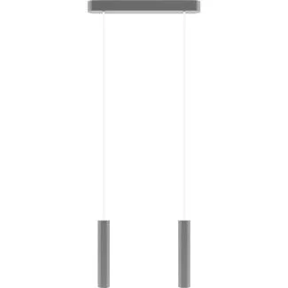 HELLUX 8521236 Madera Hexa lampa wisząca 2 pł szary