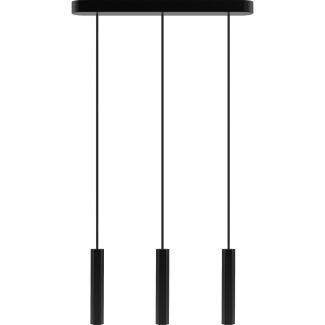 HELLUX 8521319 Madera Hexa lampa wisząca 3 pł czarny