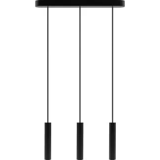 HELLUX 8521319 Madera Hexa lampa wisząca 3 pł czarny