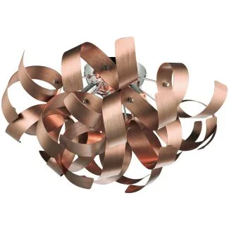 DAR RAW0464 RAWLEY 4LT RIBBON FLUSH SATIN COPPER