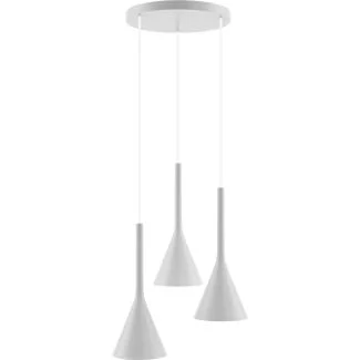 HELLUX 8541509 Lampa wisząca biała Zen plafon 3pł