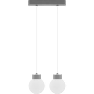 HELLUX 8570236 Lampa wisząca Barrel-Orb Kula 2pł szary