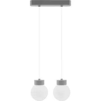 HELLUX 8570236 Lampa wisząca Barrel-Orb Kula 2pł szary