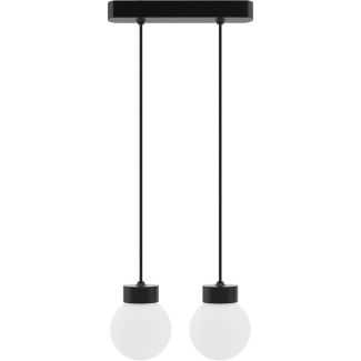 HELLUX 8570239 Lampa wisząca Barrel-Orb Kula 2pł czarny