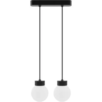 HELLUX 8570239 Lampa wisząca Barrel-Orb Kula 2pł czarny