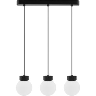HELLUX 8570339 Lampa wisząca Barrel-Orb Kula 3pł czarny
