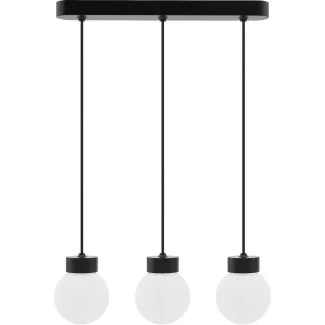HELLUX 8570339 Lampa wisząca Barrel-Orb Kula 3pł czarny