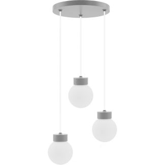 HELLUX 8570536 Barrel-Orb Kula 3pł (plafon) szary