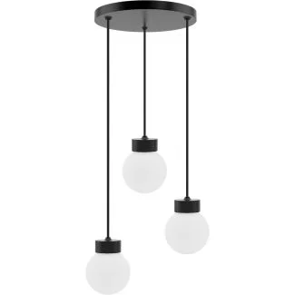 HELLUX 8570539 Barrel-Orb Kula 3pł (plafon) czarny