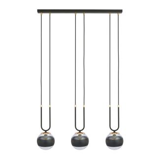 EMIBIG 1113/3 LAMPA WISZĄCA GLAM 3 BLACK/STRIPE