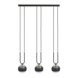 EMIBIG 1113/3 LAMPA WISZĄCA GLAM 3 BLACK/STRIPE