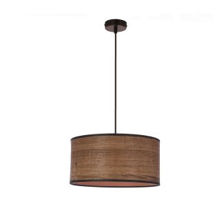 CANDELLUX 31-18403 LEGNO LAMPA WISZĄCA CZARNY 30 1X40W E27 ABAŻUR DĘBOWY
