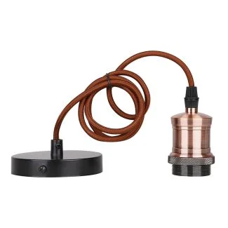 CANDELLUX 31-99962 ZAWIESIE METALOWE RL-LPP060BX 1X60W E27 CZARNY/PATYNA