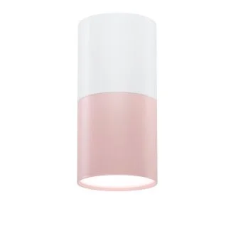 CANDELLUX 2273662 OPRAWA SUFITOWA TUBA 1X50W GU10 RÓŻOWY+BIAŁY ŚR. 5,8 CM