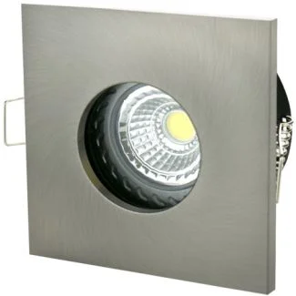 SPECTRUMLED SLIP001008 Oczko sufitowe FIALE IV GU10 OCZKO GU10 250V IP65 82x82x52mm SREBRNY kwadrat.