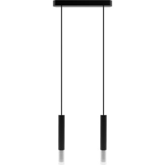 HELLUX 8621219 Lampa wisząca Madera2 Hexa 2 pł klosz czarny