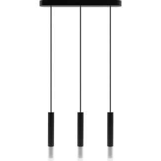 HELLUX 8621319 Lampa wisząca Madera2 Hexa 3pł klosz czarny