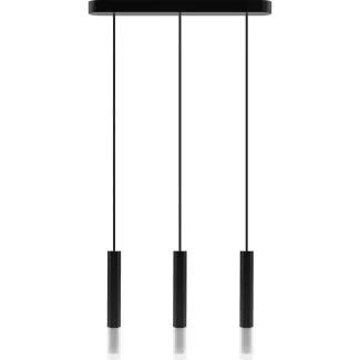 HELLUX 8621319 Lampa wisząca Madera2 Hexa 3pł klosz czarny