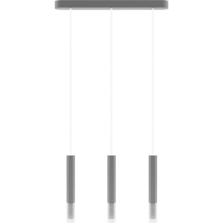 HELLUX 8621336 Lampa wisząca Madera2 Hexa 3pł klosz szary