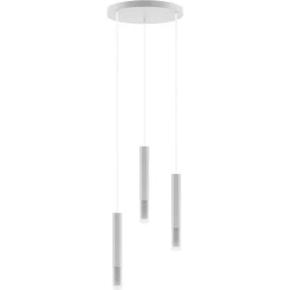 HELLUX 8621509 Madera2 Hexa lampa wisząca 3 pł (plafon) klosz biały