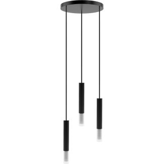 HELLUX 8621519 Lampa wisząca Madera2 Hexa 3 pł (plafon) klosz czarny