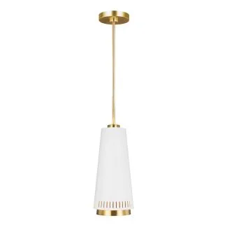 ELSTEAD Carter FE-CARTER-P-A-MW 1 Light Pendant - Style A - Matte White