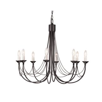 ELSTEAD CARISBROOKE CB8 BLACK 8Lt Chandelier