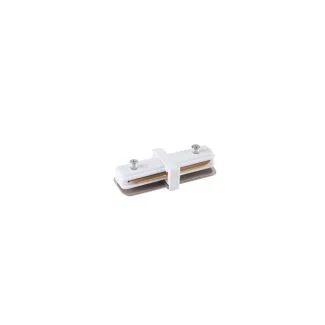 AZZARDO AZ4736 TRACK 1LINE STRAIGHT CONNECTOR WH TECHNICAL COMPONENT WHITE łącznik 1-fazowy